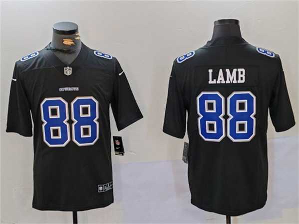 Men%27s Dallas Cowboys #88 CeeDee Lamb Black Throwback Vapor Untouchable Limited Football Stitched Jersey